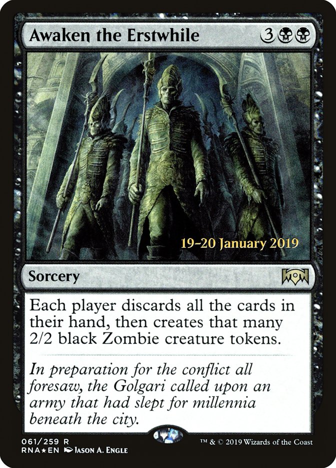 Awaken the Erstwhile [Ravnica Allegiance Prerelease Promos] | Grognard Games