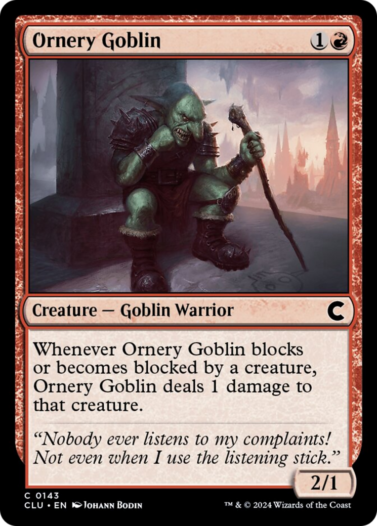 Ornery Goblin [Ravnica: Clue Edition] | Grognard Games