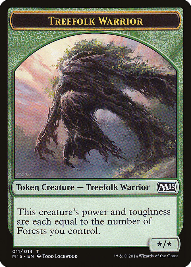 Treefolk Warrior [Magic 2015 Tokens] | Grognard Games