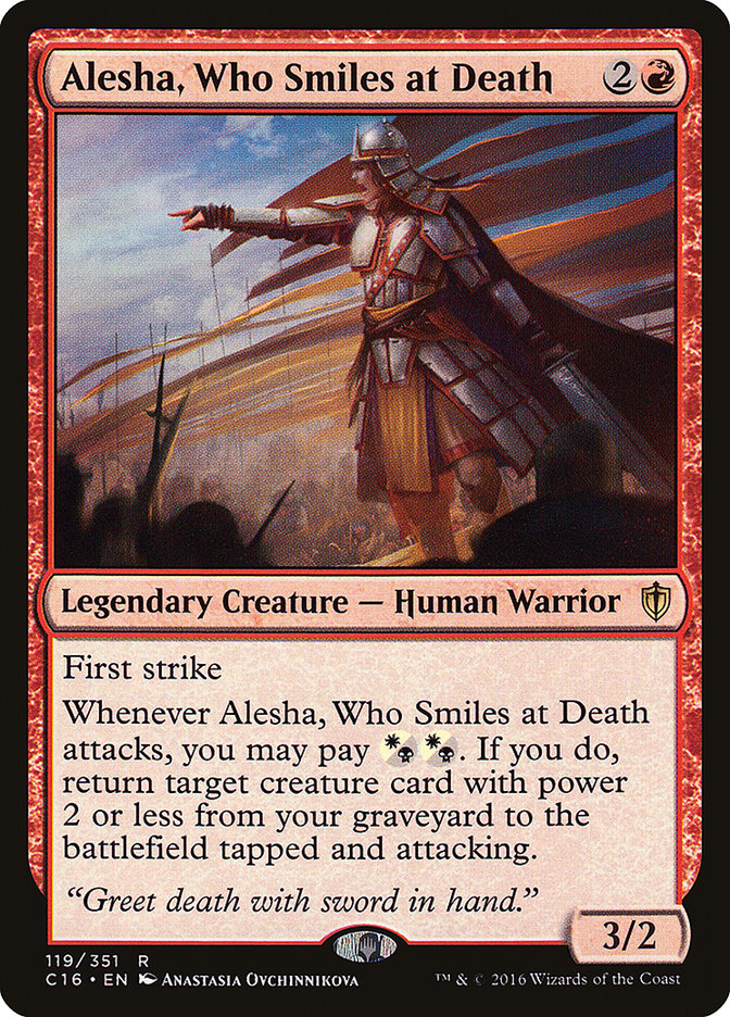 Alesha, Who Smiles at Death [Commander 2016] | Grognard Games