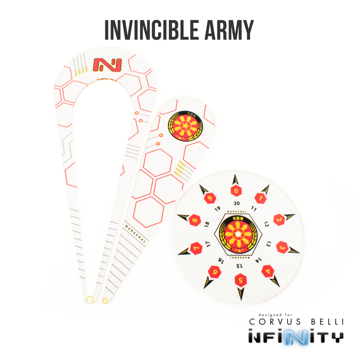 Infinity Warsenal Template Set: Invincible Army | Grognard Games