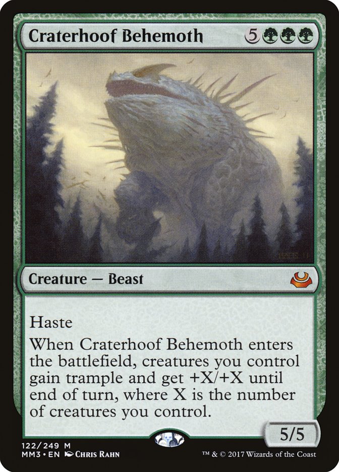 Craterhoof Behemoth [Modern Masters 2017] | Grognard Games