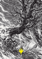 Forest Art Card (Gold-Stamped Signature) [Innistrad: Crimson Vow Art Series] | Grognard Games