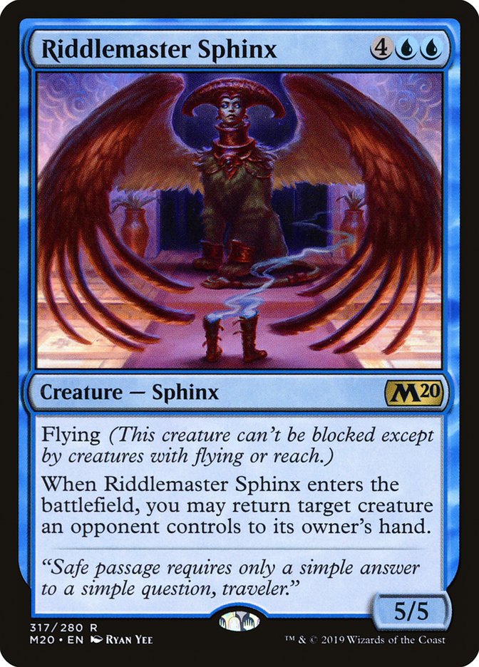 Riddlemaster Sphinx [Core Set 2020] | Grognard Games