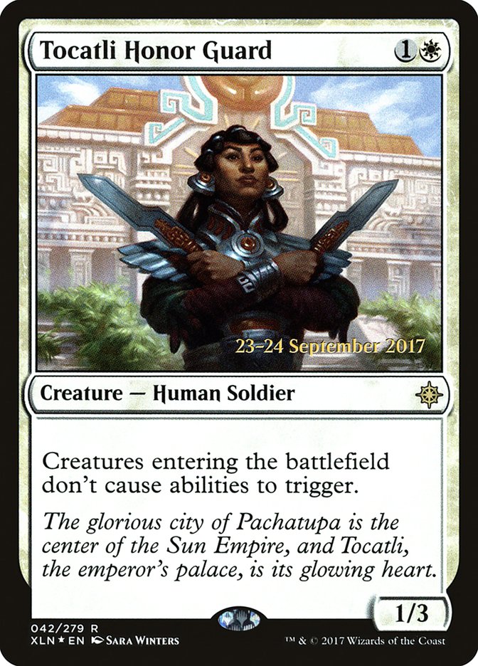 Tocatli Honor Guard  [Ixalan Prerelease Promos] | Grognard Games