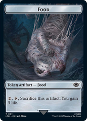 Food // Wraith Double-Sided Token [The Lord of the Rings: Tales of Middle-Earth Commander Tokens] | Grognard Games