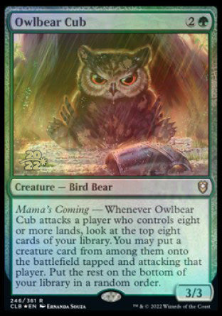 Owlbear Cub [Commander Legends: Battle for Baldur's Gate Prerelease Promos] | Grognard Games