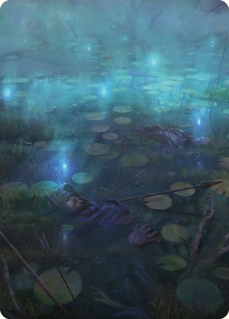 The Dead Marshes Art Card [The Lord of the Rings: Tales of Middle-earth Art Series] | Grognard Games