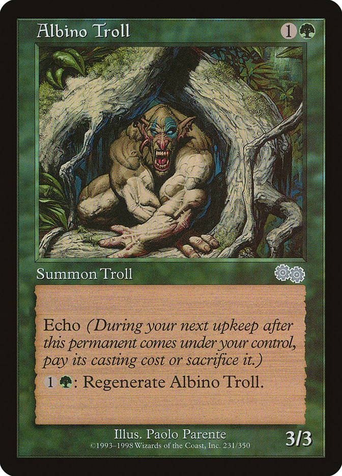 Albino Troll [Urza's Saga] | Grognard Games