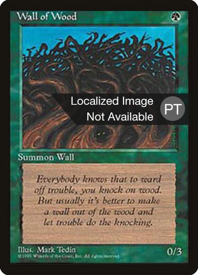 Wall of Wood [Fourth Edition (Foreign Black Border)] | Grognard Games