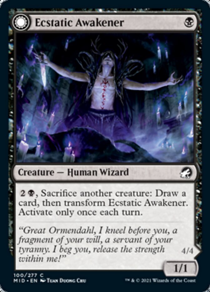 Ecstatic Awakener // Awoken Demon [Innistrad: Midnight Hunt] | Grognard Games