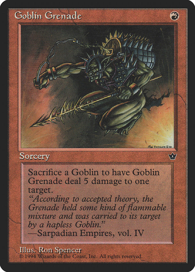 Goblin Grenade (Ron Spencer) [Fallen Empires] | Grognard Games
