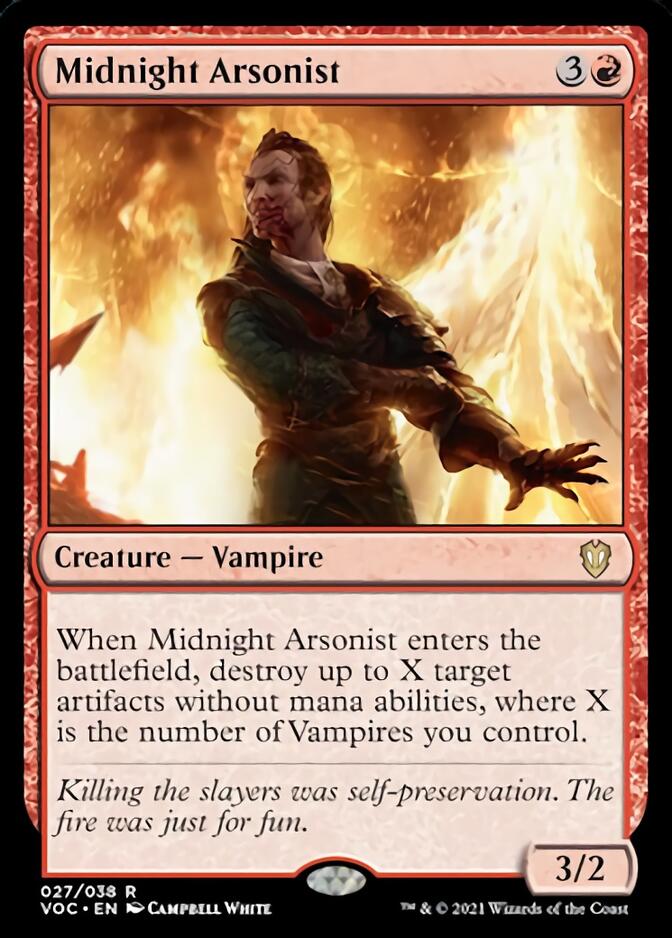 Midnight Arsonist [Innistrad: Crimson Vow Commander] | Grognard Games