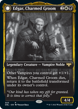 Edgar, Charmed Groom // Edgar Markov's Coffin [Innistrad: Double Feature] | Grognard Games