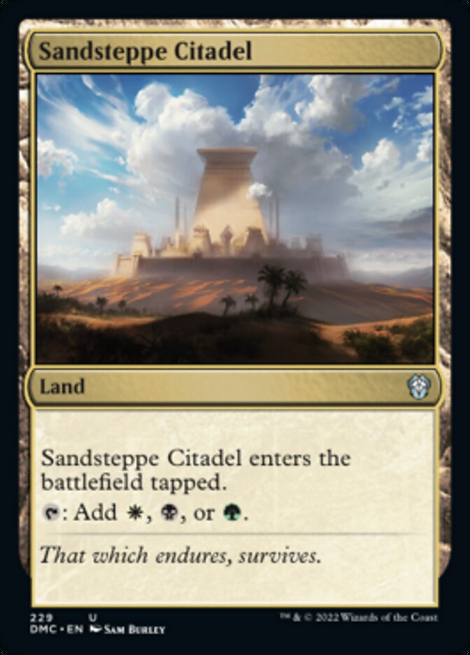 Sandsteppe Citadel [Dominaria United Commander] | Grognard Games