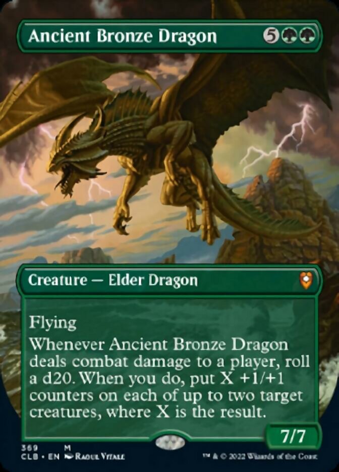 Ancient Bronze Dragon (Borderless Alternate Art) [Commander Legends: Battle for Baldur's Gate] | Grognard Games