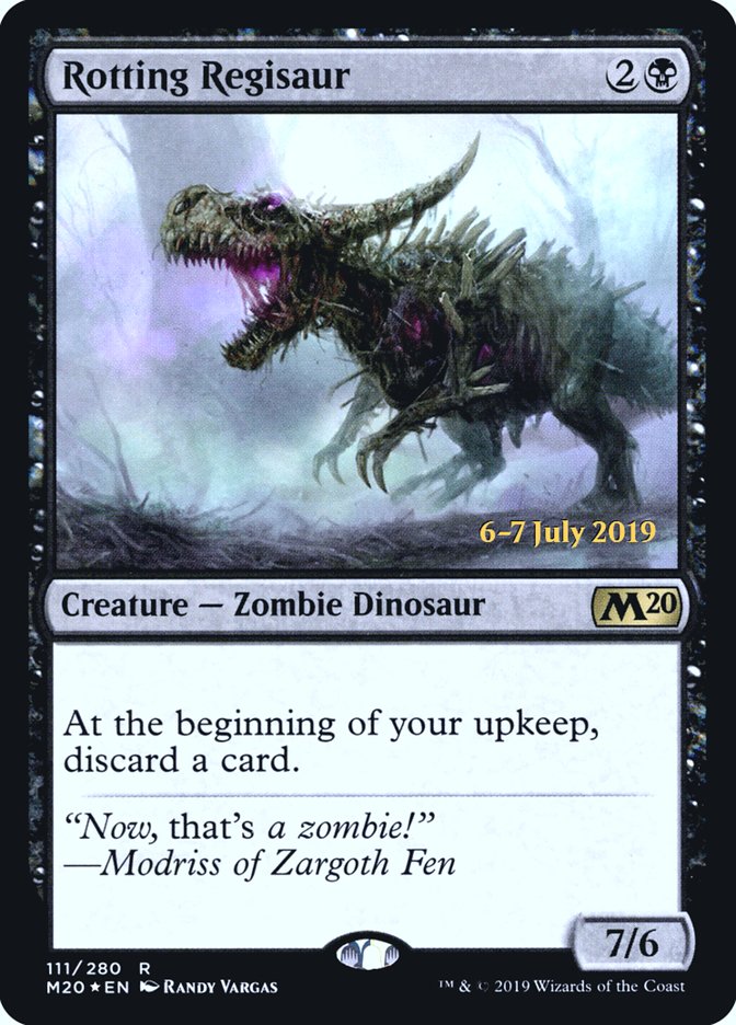 Rotting Regisaur  [Core Set 2020 Prerelease Promos] | Grognard Games