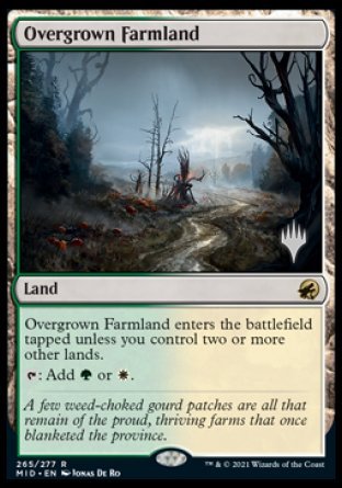 Overgrown Farmland (Promo Pack) [Innistrad: Midnight Hunt Promos] | Grognard Games