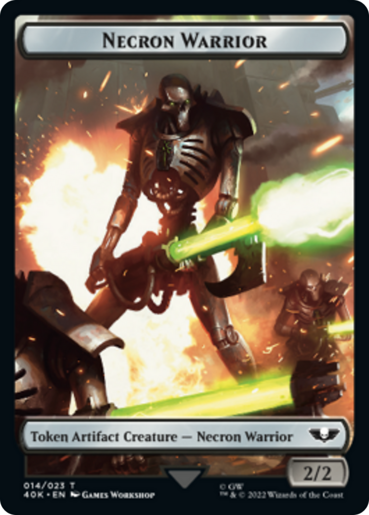 Necron Warrior // Insect (Surge Foil) [Universes Beyond: Warhammer 40,000 Tokens] | Grognard Games