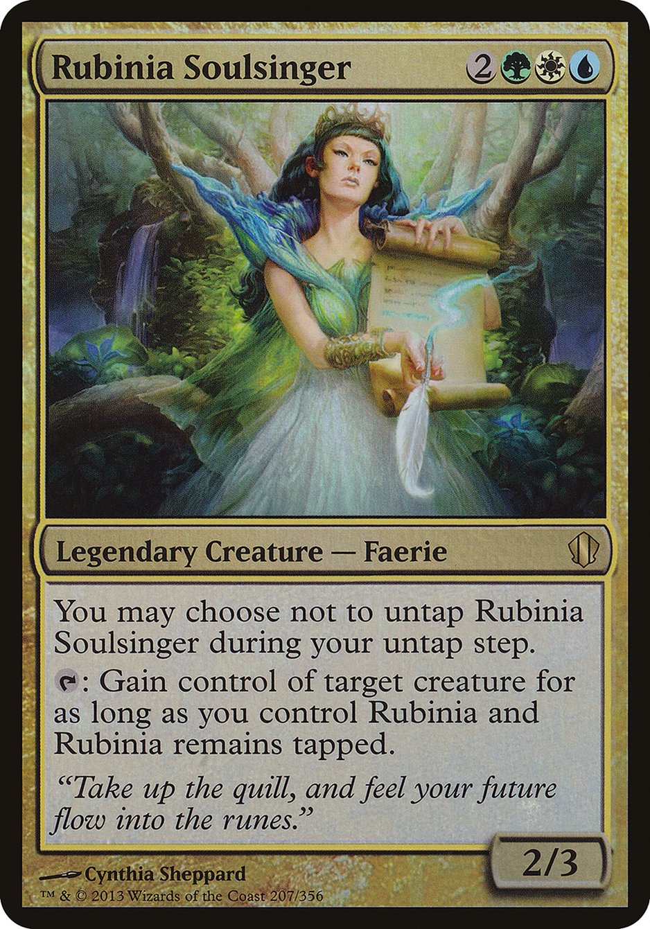 Rubinia Soulsinger (Oversized) [Commander 2013 Oversized] | Grognard Games