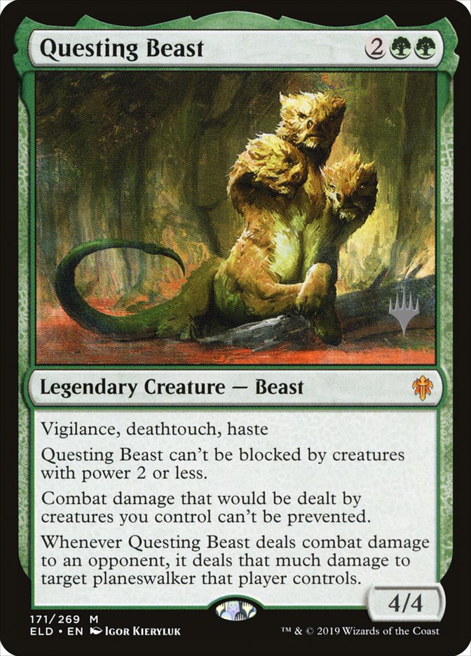 Questing Beast (Promo Pack) [Throne of Eldraine Promos] | Grognard Games