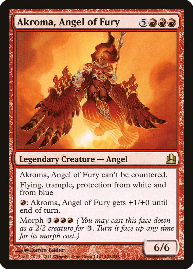 Akroma, Angel of Fury [Commander 2011] | Grognard Games