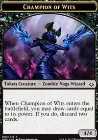 Champion of Wits // Warrior Double-sided Token [Hour of Devastation Tokens] | Grognard Games