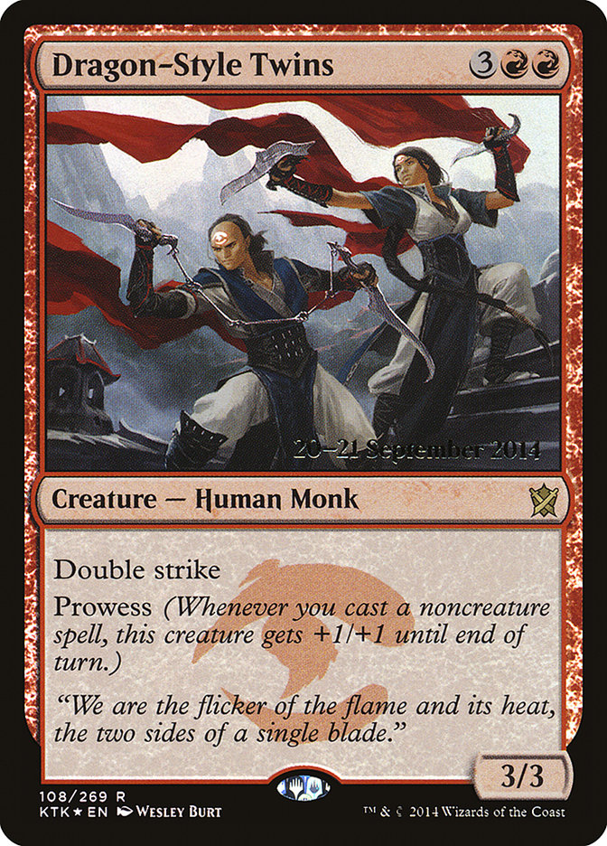 Dragon-Style Twins  [Khans of Tarkir Prerelease Promos] | Grognard Games