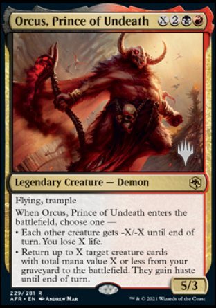 Orcus, Prince of Undeath (Promo Pack) [Dungeons & Dragons: Adventures in the Forgotten Realms Promos] | Grognard Games