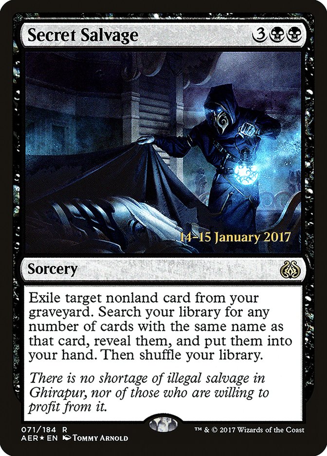 Secret Salvage  [Aether Revolt Prerelease Promos] | Grognard Games