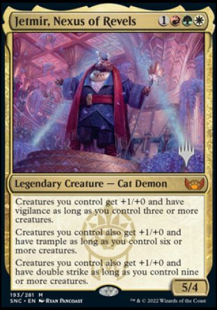 Jetmir, Nexus of Revels (Promo Pack) [Streets of New Capenna Promos] | Grognard Games