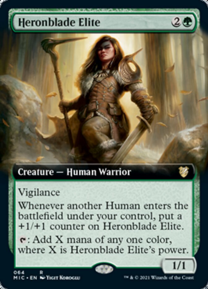 Heronblade Elite (Extended) [Innistrad: Midnight Hunt Commander] | Grognard Games