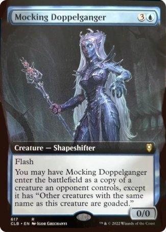 Mocking Doppelganger (Extended Art) [Commander Legends: Battle for Baldur's Gate] | Grognard Games