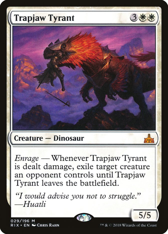 Trapjaw Tyrant [Rivals of Ixalan] | Grognard Games
