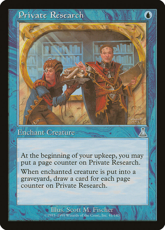 Private Research [Urza's Destiny] | Grognard Games