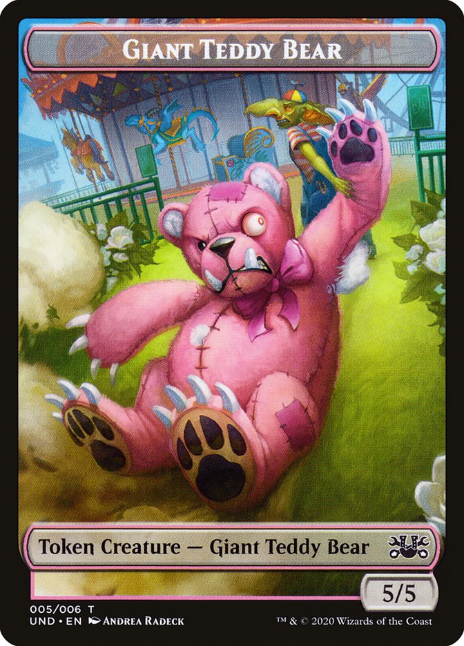 Giant Teddy Bear // Acorn Stash Double-sided Token [Unsanctioned Tokens] | Grognard Games