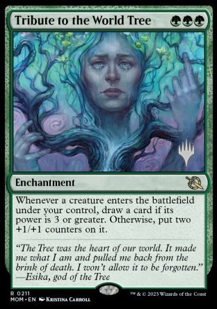 Tribute to the World Tree (Promo Pack) [March of the Machine Promos] | Grognard Games