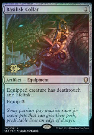 Basilisk Collar [Commander Legends: Battle for Baldur's Gate Prerelease Promos] | Grognard Games