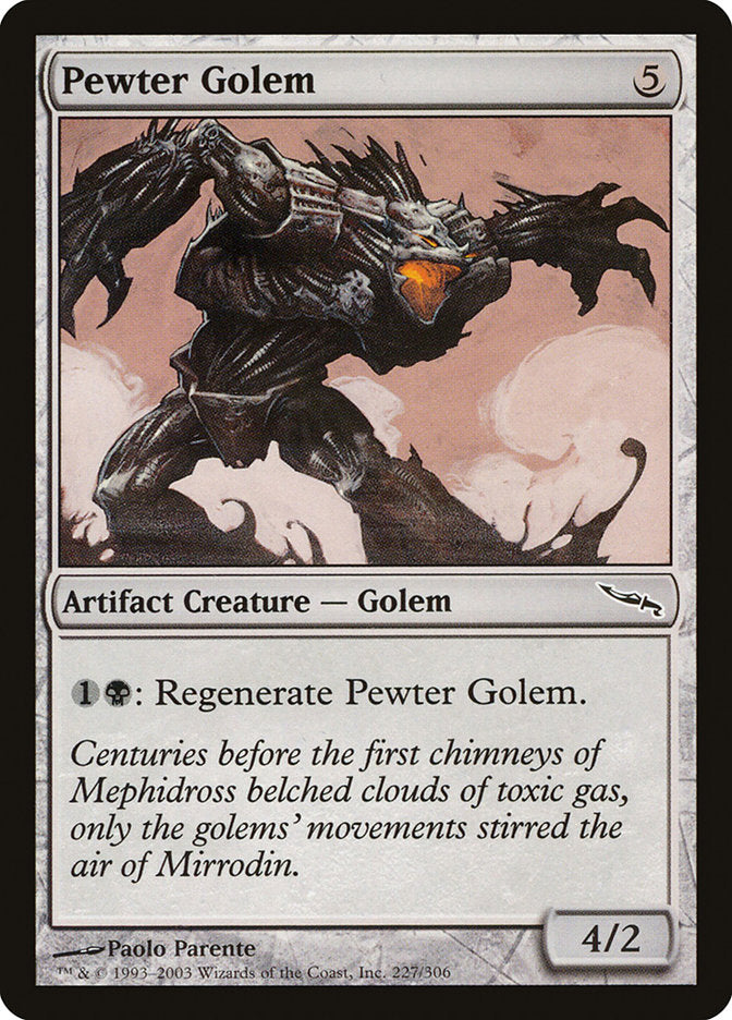 Pewter Golem [Mirrodin] | Grognard Games