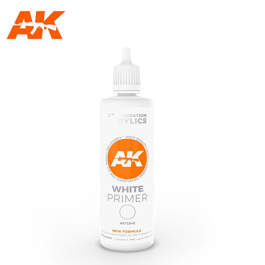 AK interactive White Primer 100ml | Grognard Games