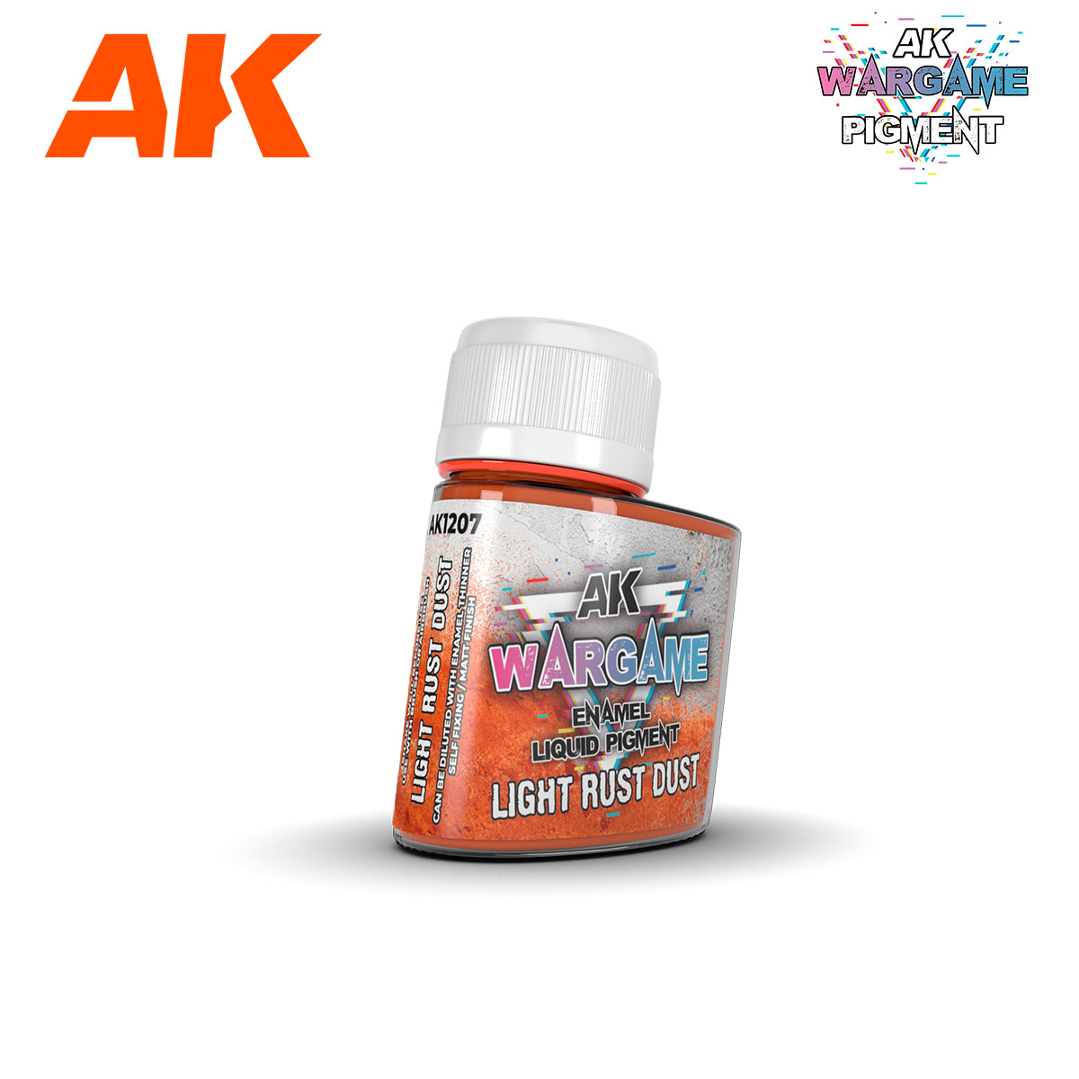 AK1207 LIGHT RUST DUST – ENAMEL LIQUID PIGMENT | Grognard Games