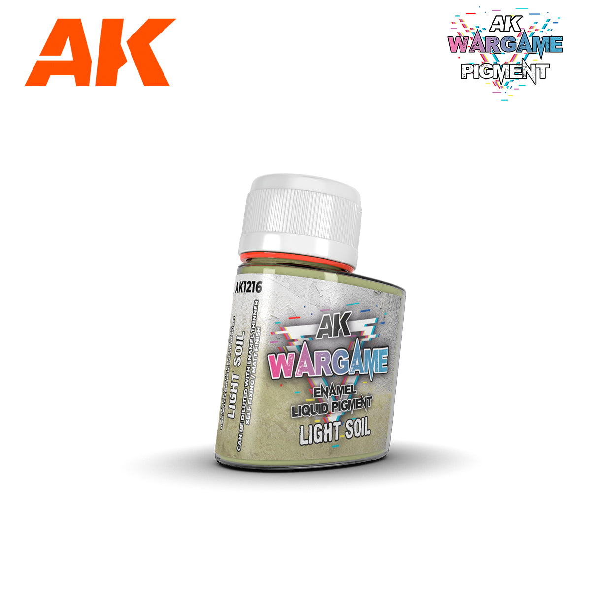 AK1216 LIGHT SOIL – ENAMEL LIQUID PIGMENT | Grognard Games