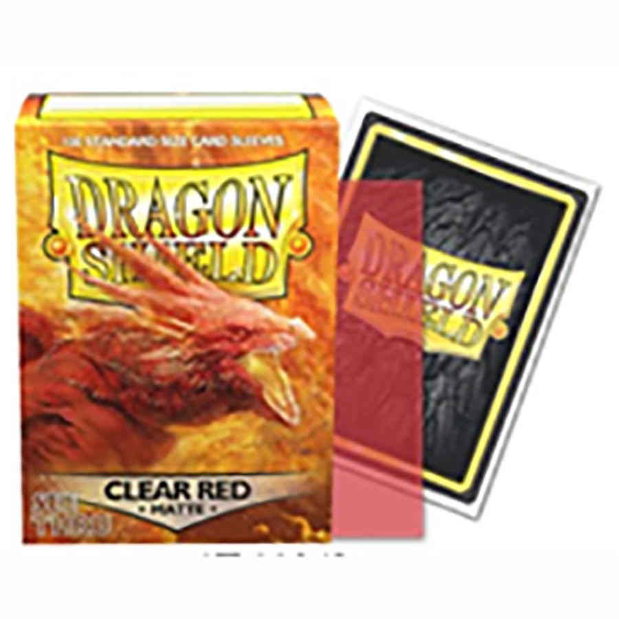 Dragon Shield Clear Red | Grognard Games