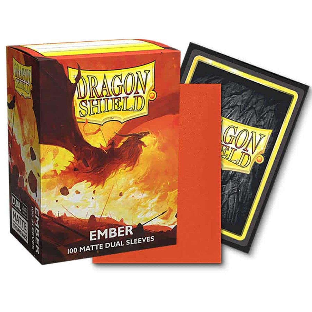 Dragon Shields Dual Matte Ember | Grognard Games