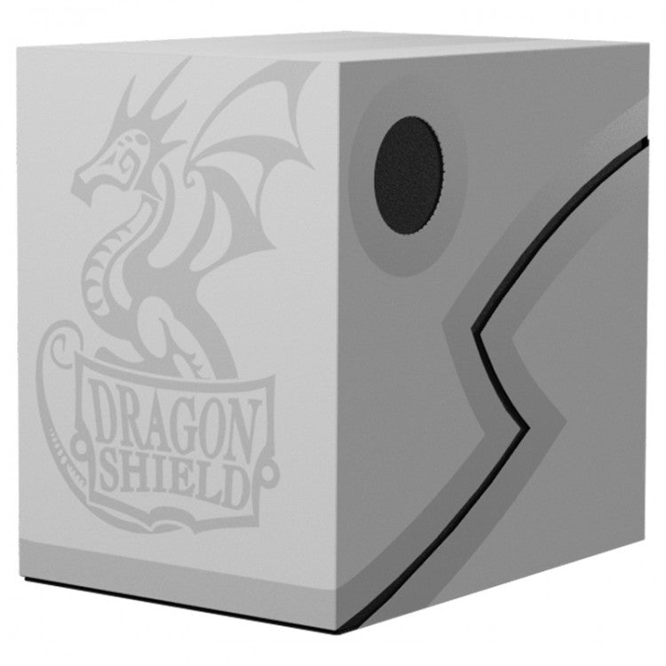 Dragon Shield Deckbox: Double Shell - Ashen White/Black | Grognard Games