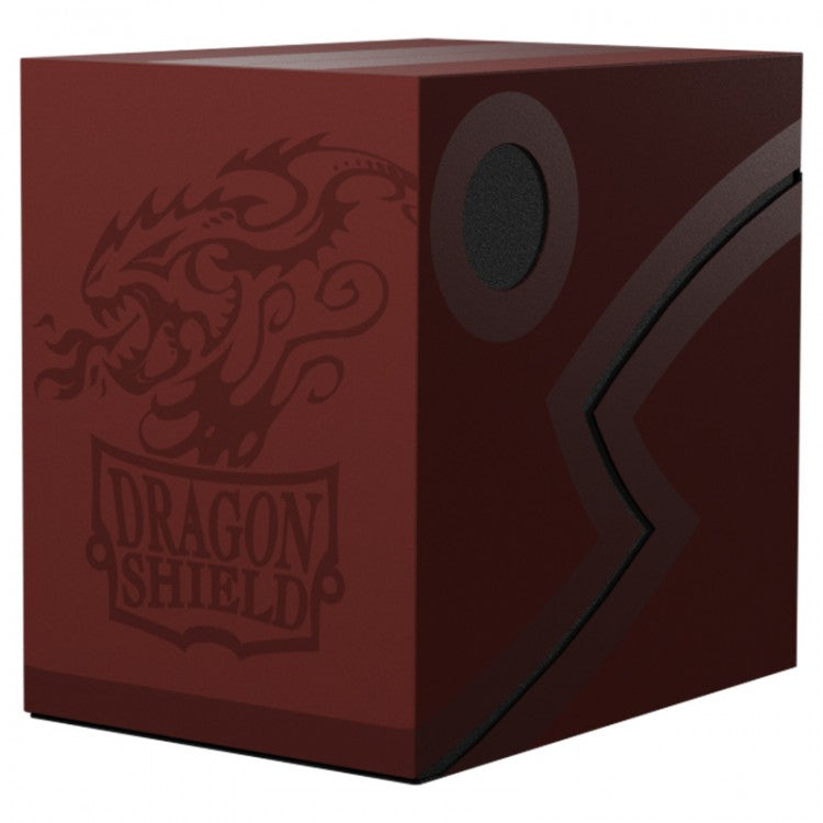 Dragon Shield Deckbox: Double Shell - Blood Red/Black | Grognard Games