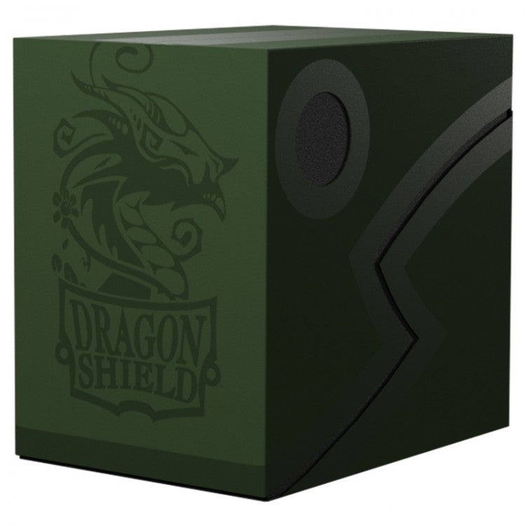 Dragon Shield Deckbox: Double Shell - Forest Green/Black | Grognard Games