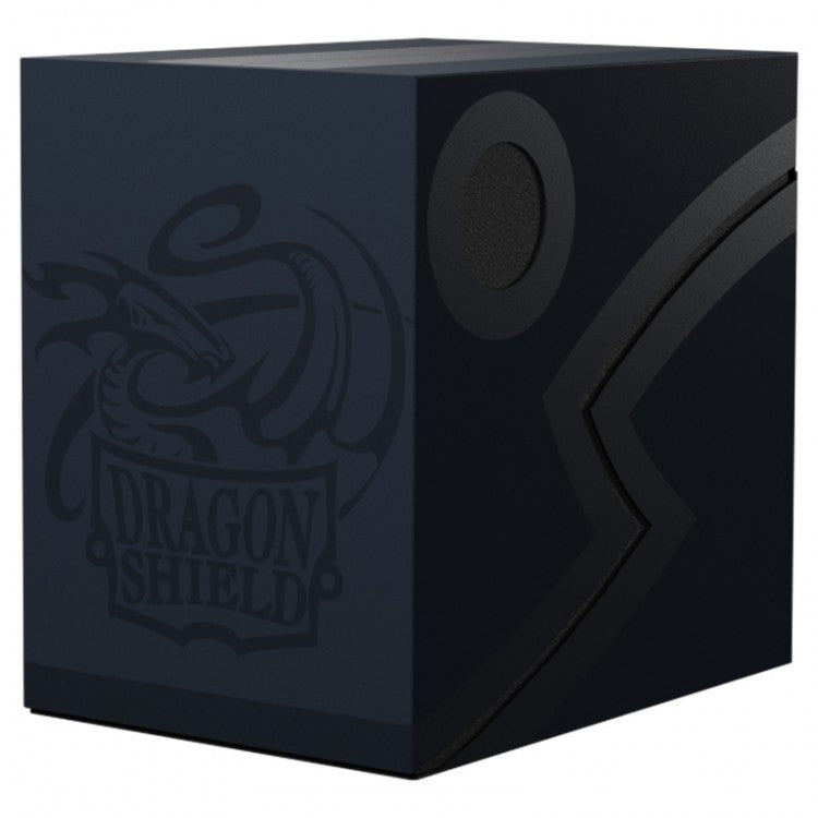 Dragon Shield Deckbox: Double Shell - Midnight Blue/Black | Grognard Games