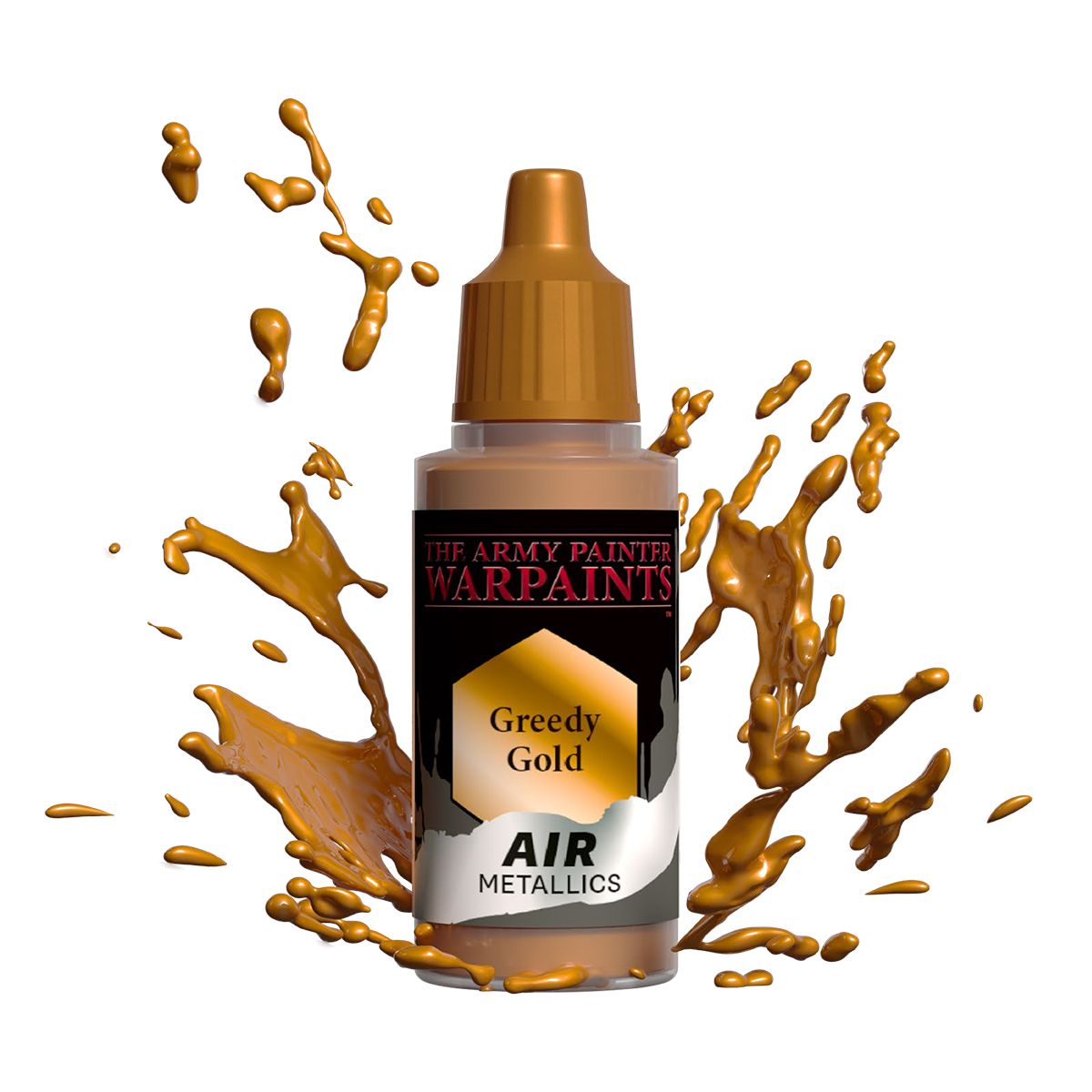 Army Painter AW1132 Air Metallic Greedy Gold | Grognard Games