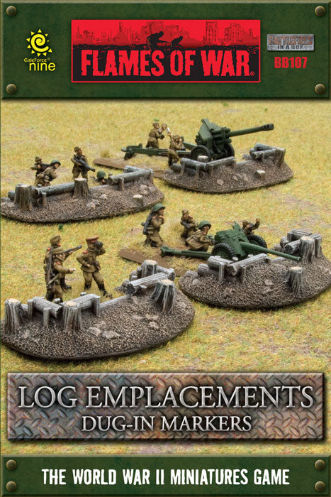 BB107 Log Emplacements - Dug in Markers | Grognard Games
